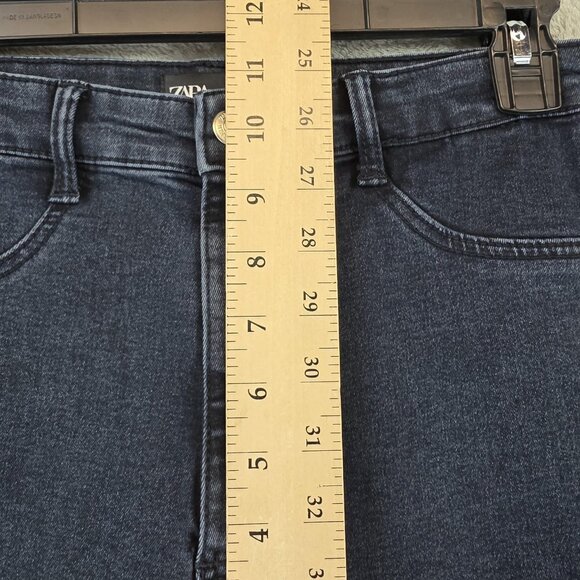 Zara Jeans Womens 6 Dark Wash Blue High Rise Skinny Stretch Denim Five Pocket - Picture 4 of 12